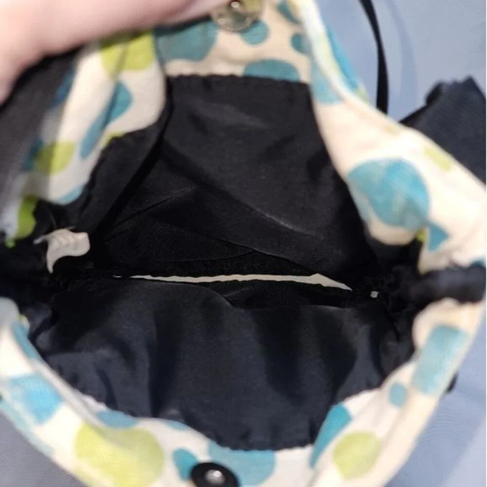 Kavu Blue & Green Polka‎ Dot Canvas Crossbody Bag 10